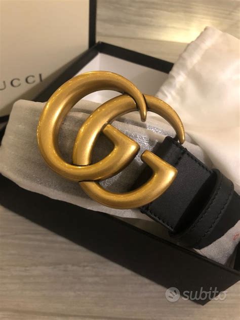 cintura gucci nera usata|cinture Gucci originali.